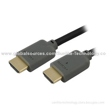 HDMI Cables, Single Molding Type, Golden Plated Connector